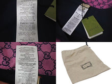 画像をギャラリービューアに読み込む, 新品未使用 GUCCI グッチ ペット トレンチコート 695730 サイズM GGキャンバス レザー ピンク ネイビー ペット用 中古 4c074799