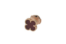 画像をギャラリービューアに読み込む, 新品同様 Van Cleef &amp; Arpels ヴァンクリーフ＆アーペル スウィート アルハンブラ ピアス VCARN6BO00 カーネリアン Au750刻印 中古 4c074810