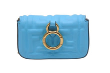 画像をギャラリービューアに読み込む, FENDI フェンディ Nano Bucket Charm Keychain ナノバケット チャーム キーホルダー ターコイズブルー 7AR844 美品 中古 4c074823