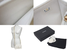 Load image into Gallery viewer, CHANEL シャネル チェーンウォレット ショルダーバッグ ココマーク ホワイト ラムスキン ランダム番台 ゴールド金具 美品 中古 4c074826