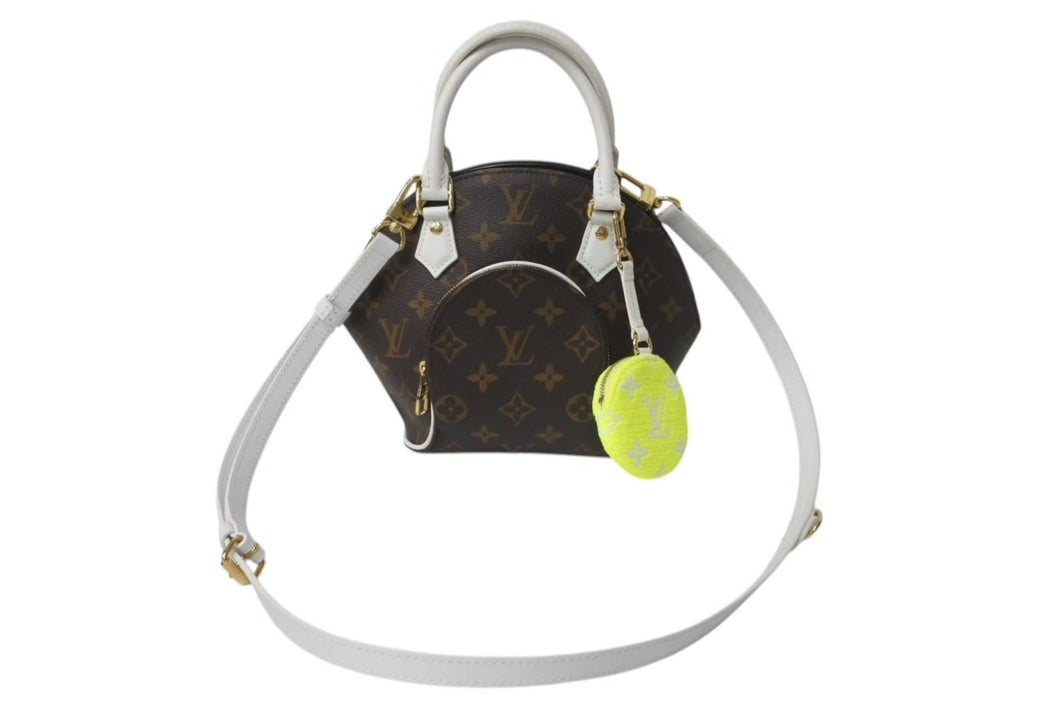 新品同様 LOUIS VUITTON ルイヴィトン ハンドバッグ M20752 エリプスBB モノグラムキャンバス ブラウン ゴールド金具 中古 4c074831