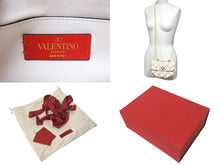 画像をギャラリービューアに読み込む, 極美品 VALENTINO GARAVANI ヴァレンティノ ガラヴァーニ スパイクミー VW2B0H79MCW ハンドバッグ ショルダーバック ホワイト 中古 4c074842