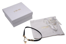 Load image into Gallery viewer, Christian Dior クリスチャンディオール J’ADIOR チョーカー ネックレス ブラック CDロゴ 美品 中古 4c074844