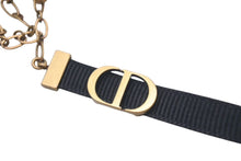 Load image into Gallery viewer, Christian Dior クリスチャンディオール J’ADIOR チョーカー ネックレス ブラック CDロゴ 美品 中古 4c074844