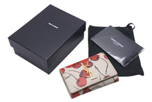 画像をギャラリービューアに読み込む, SAINT LAURENT サンローラン チェリー柄 日本限定 キーケース5連 654062 ロゴ 美品 中古 4c074847
