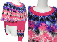 Load image into Gallery viewer, CHANEL シャネル モールニット カシミヤセーター P71555K10324 サイズ34 ココマーク プレート ラインストーン ピンク 美品 中古 4c074849