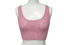 Load image into Gallery viewer, 極美品 CHANEL シャネル カメリア クロップドニットトップ P72157K10391 ポリアミド ポリウレタン ピンク サイズS 中古 4c074852