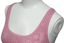 Load image into Gallery viewer, 極美品 CHANEL シャネル カメリア クロップドニットトップ P72157K10391 ポリアミド ポリウレタン ピンク サイズS 中古 4c074852