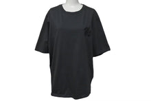 Load image into Gallery viewer, HERMES エルメス Leather patch T shirt レザーパッチ Tシャツ コットン100% グレー サイズ L 美品 中古 4c074857