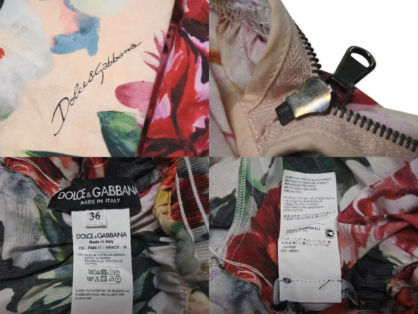 Extremely beautiful item DOLCE&GABBANA Dolce &amp; Gabbana Flower print dress, cotton, size 36, F68E1T HS5CY, pre-owned, item number 4c074860