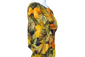 Extremely beautiful item DOLCE&GABBANA Dolce &amp; Gabbana Fall Leaf Rayon Dress, Orange, Size 36, Used, 4c074861