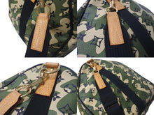 画像をギャラリービューアに読み込む, 極美品 LOUIS VUITTON ルイヴィトン ×村上隆 キーポルバンドリエール55 モノグラムモフラージュ M95774 ゴールド金具 中古 4c074863