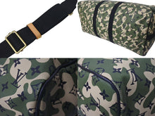 画像をギャラリービューアに読み込む, 極美品 LOUIS VUITTON ルイヴィトン ×村上隆 キーポルバンドリエール55 モノグラムモフラージュ M95774 ゴールド金具 中古 4c074863