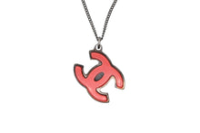 画像をギャラリービューアに読み込む, CHANEL シャネル ココマーク ネックレス 重量約4.7g シルバー ブラック レッド プラスチック 美品 中古 4c074870