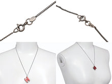 画像をギャラリービューアに読み込む, CHANEL シャネル ココマーク ネックレス 重量約4.7g シルバー ブラック レッド プラスチック 美品 中古 4c074870