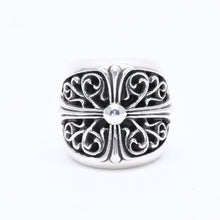 画像をギャラリービューアに読み込む, 極美品 CHROME HEARTS クロムハーツ CLASSIC OVAL CROSS クラシック オーバルクロスリング 重量40.26g サイズ14号 シルバー925 中古 4a004521