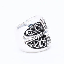 画像をギャラリービューアに読み込む, 極美品 CHROME HEARTS クロムハーツ CLASSIC OVAL CROSS クラシック オーバルクロスリング 重量40.26g サイズ14号 シルバー925 中古 4a004521