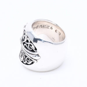 極美品 CHROME HEARTS クロムハーツ CLASSIC OVAL CROSS クラシック オーバルクロスリング 重量40.26g サイズ14号 シルバー925 中古 4a004521