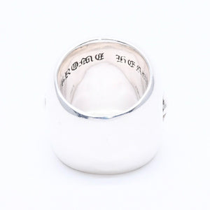 極美品 CHROME HEARTS クロムハーツ CLASSIC OVAL CROSS クラシック オーバルクロスリング 重量40.26g サイズ14号 シルバー925 中古 4a004521