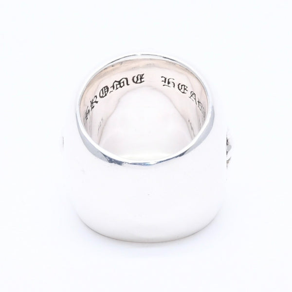 極美品 CHROME HEARTS クロムハーツ CLASSIC OVAL CROSS クラシック オーバルクロスリング 重量40.26g サイズ14号 シルバー925 中古 4a004521