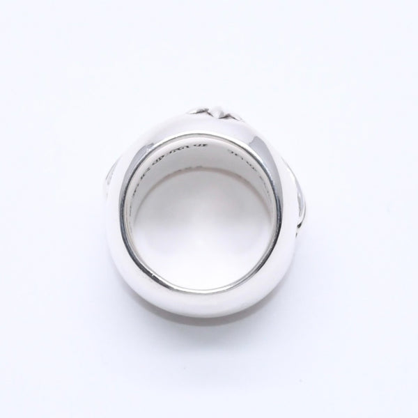 極美品 CHROME HEARTS クロムハーツ CLASSIC OVAL CROSS クラシック オーバルクロスリング 重量40.26g サイズ14号 シルバー925 中古 4a004521