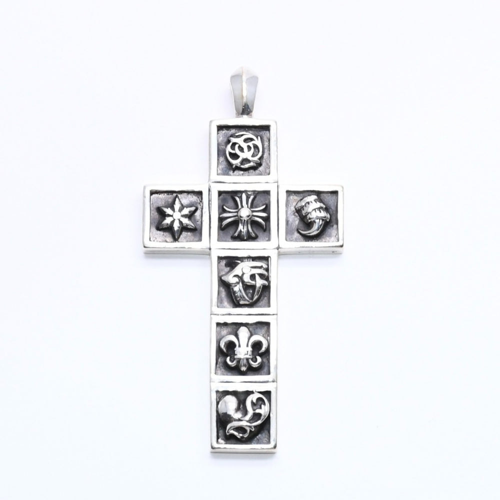 CHROME HEARTS クロムハーツ MULTI FRAMED CROSS マルチフレームドクロス ペンダントトップ 重量41.40g シルバ−925 美品 中古 4a004549