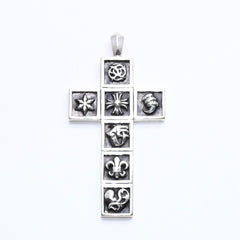 CHROME HEARTS クロムハーツ MULTI FRAMED CROSS マルチフレームドクロス ペンダントトップ 重量41.40g シルバ−925 美品 中古 4a004549