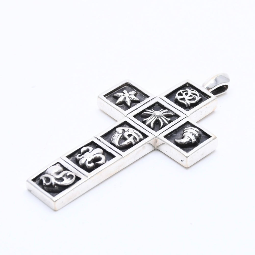 CHROME HEARTS クロムハーツ MULTI FRAMED CROSS マルチフレームドクロス ペンダントトップ 重量41.40g シルバ−925 美品 中古 4a004549