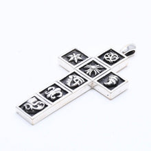 画像をギャラリービューアに読み込む, CHROME HEARTS クロムハーツ MULTI FRAMED CROSS マルチフレームドクロス ペンダントトップ 重量41.40g シルバ−925 美品 中古 4a004549