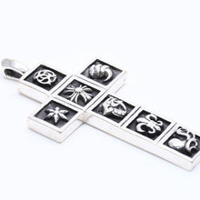 画像をギャラリービューアに読み込む, CHROME HEARTS クロムハーツ MULTI FRAMED CROSS マルチフレームドクロス ペンダントトップ 重量41.40g シルバ−925 美品 中古 4a004549