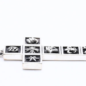CHROME HEARTS クロムハーツ MULTI FRAMED CROSS マルチフレームドクロス ペンダントトップ 重量41.40g シルバ−925 美品 中古 4a004549