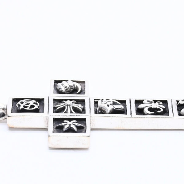 CHROME HEARTS クロムハーツ MULTI FRAMED CROSS マルチフレームドクロス ペンダントトップ 重量41.40g シルバ−925 美品 中古 4a004549