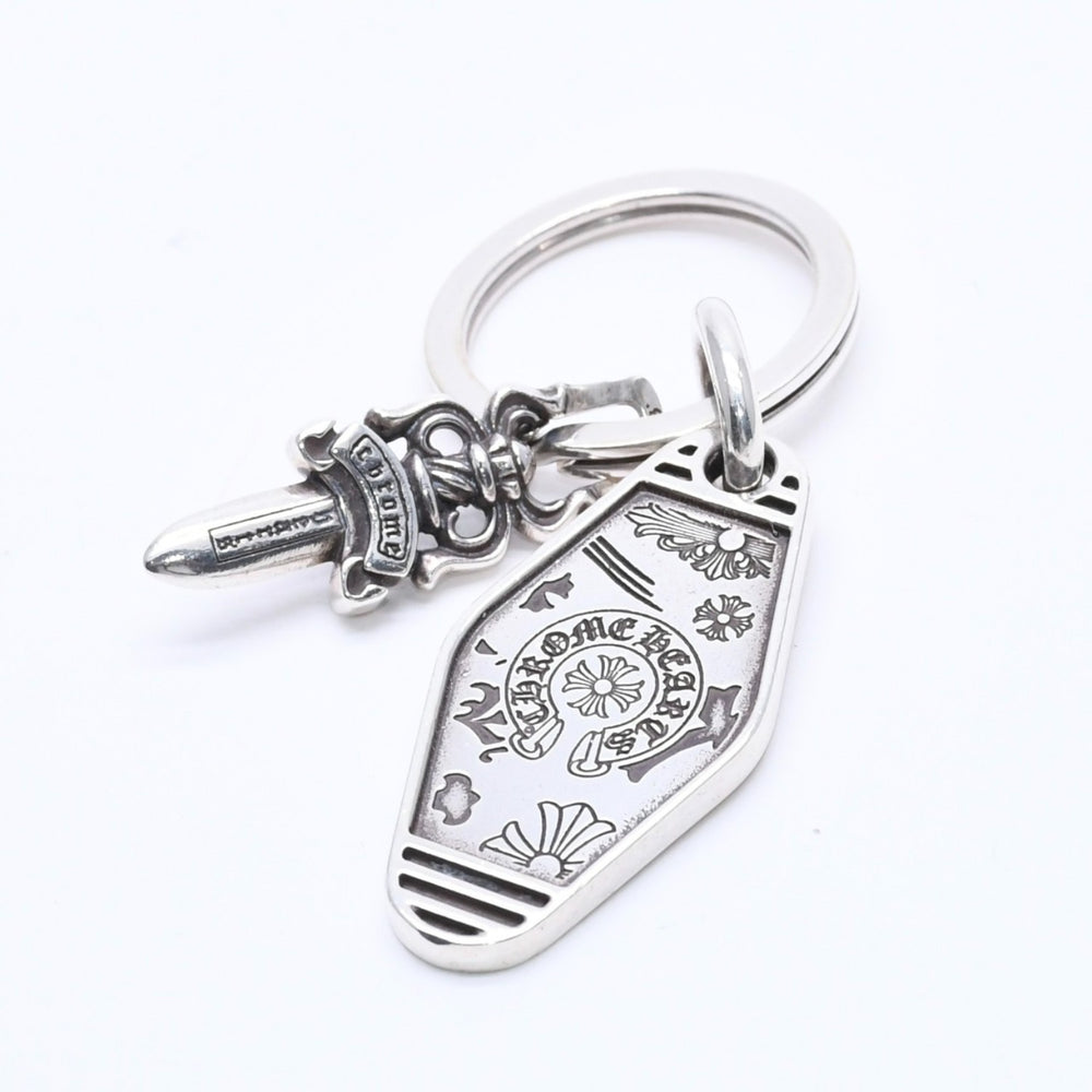 CHROME HEARTS クロムハーツ HOTEL SML ホテル スモール キーリング チャーム 重量約27.81g 2020/.925刻印 シルバ−925 美品 中古 4a004519