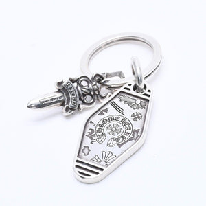 CHROME HEARTS HOTEL SML Hotel Small Key Ring Charm Weight Approx. 27.81g 2020/.925 Engraved Silver 925 Good Condition Used 4a004519