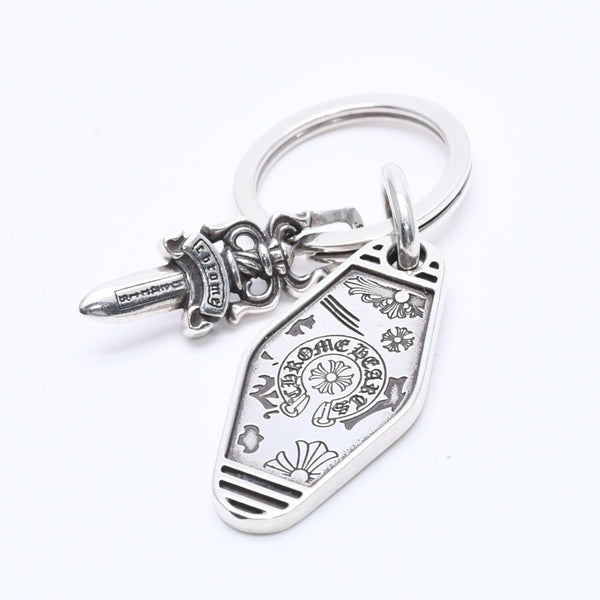 CHROME HEARTS HOTEL SML Hotel Small Key Ring Charm Weight Approx. 27.81g 2020/.925 Engraved Silver 925 Good Condition Used 4a004519