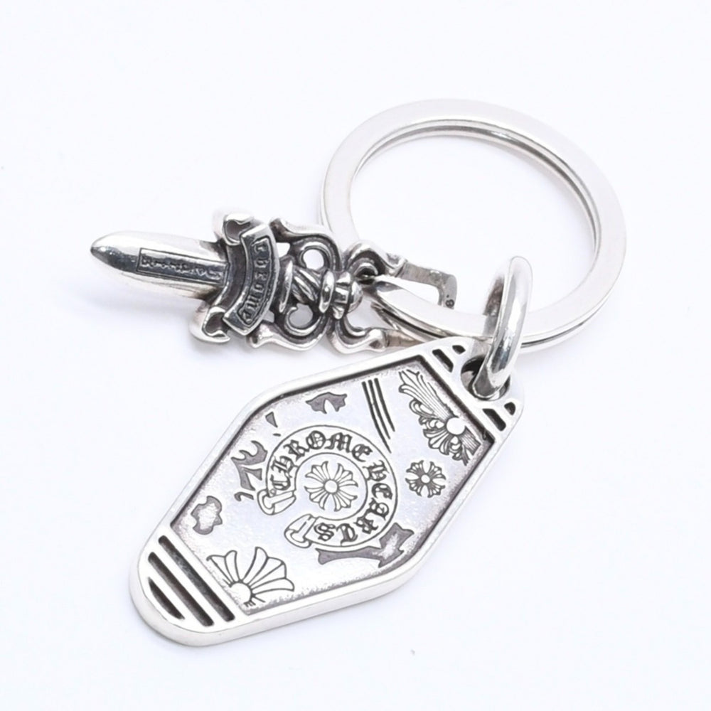 CHROME HEARTS クロムハーツ HOTEL SML ホテル スモール キーリング チャーム 重量約27.81g 2020/.925刻印 シルバ−925 美品 中古 4a004519