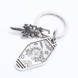 CHROME HEARTS HOTEL SML Hotel Small Key Ring Charm Weight Approx. 27.81g 2020/.925 Engraved Silver 925 Good Condition Used 4a004519