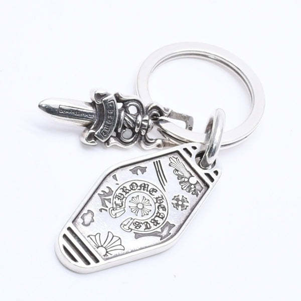 CHROME HEARTS HOTEL SML Hotel Small Key Ring Charm Weight Approx. 27.81g 2020/.925 Engraved Silver 925 Good Condition Used 4a004519