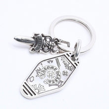 画像をギャラリービューアに読み込む, CHROME HEARTS クロムハーツ HOTEL SML ホテル スモール キーリング チャーム 重量約27.81g 2020/.925刻印 シルバ−925 美品 中古 4a004519
