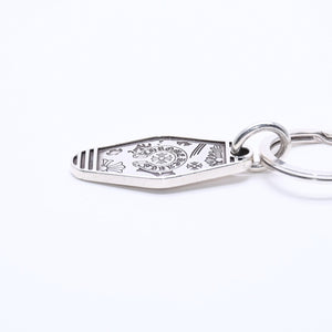 CHROME HEARTS HOTEL SML Hotel Small Key Ring Charm Weight Approx. 27.81g 2020/.925 Engraved Silver 925 Good Condition Used 4a004519