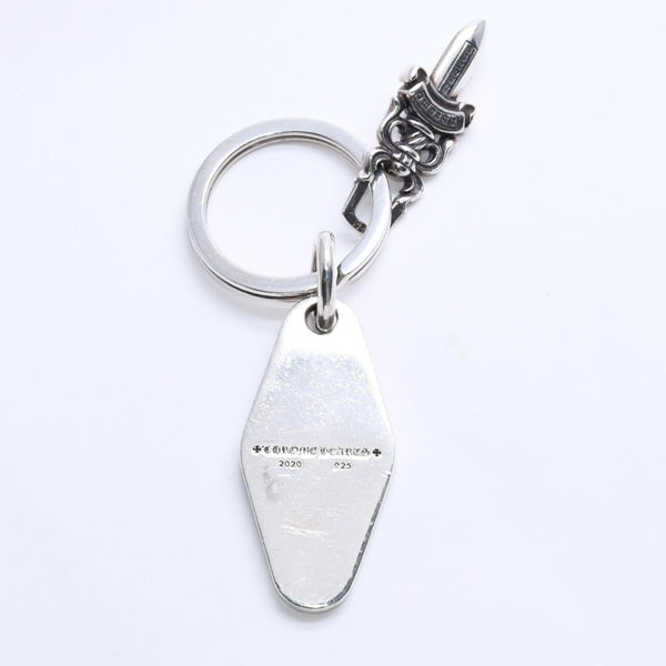 CHROME HEARTS HOTEL SML Hotel Small Key Ring Charm Weight Approx. 27.81g 2020/.925 Engraved Silver 925 Good Condition Used 4a004519