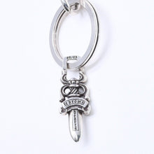 画像をギャラリービューアに読み込む, CHROME HEARTS クロムハーツ HOTEL SML ホテル スモール キーリング チャーム 重量約27.81g 2020/.925刻印 シルバ−925 美品 中古 4a004519