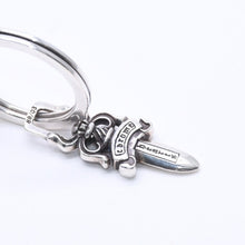 画像をギャラリービューアに読み込む, CHROME HEARTS クロムハーツ HOTEL SML ホテル スモール キーリング チャーム 重量約27.81g 2020/.925刻印 シルバ−925 美品 中古 4a004519
