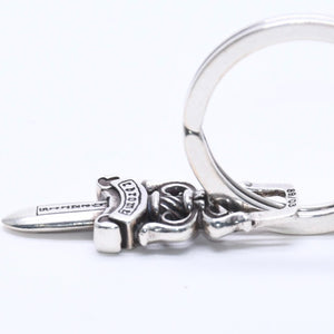 CHROME HEARTS HOTEL SML Hotel Small Key Ring Charm Weight Approx. 27.81g 2020/.925 Engraved Silver 925 Good Condition Used 4a004519