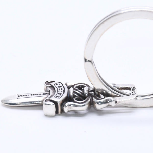 CHROME HEARTS HOTEL SML Hotel Small Key Ring Charm Weight Approx. 27.81g 2020/.925 Engraved Silver 925 Good Condition Used 4a004519