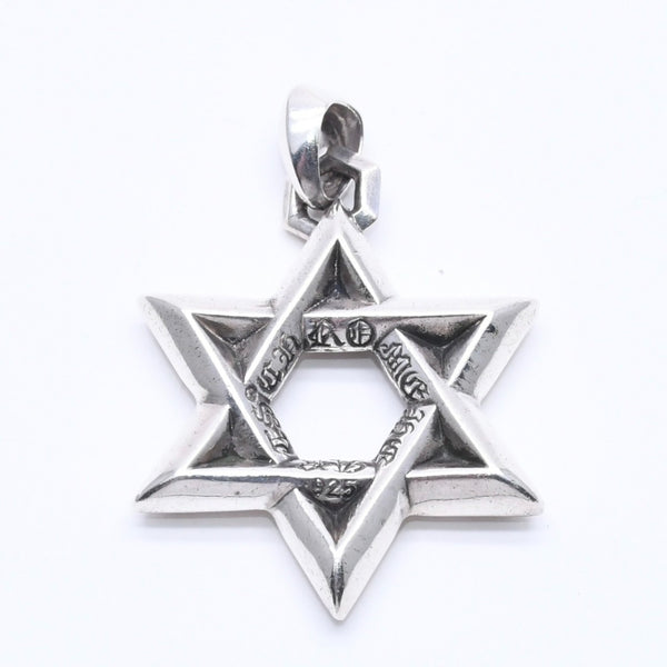 CHROME HEARTS クロムハーツ PENDANT STAR OF DAVID LG ラージ スターオブダビデ ペンダント 重量約32.02g シルバー925 美品 中古 4a004522