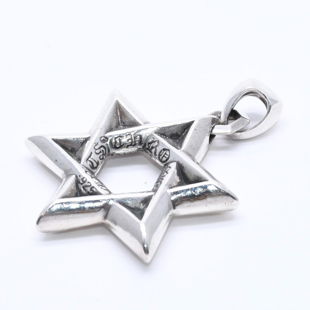 CHROME HEARTS クロムハーツ PENDANT STAR OF DAVID LG ラージ スターオブダビデ ペンダント 重量約32.02g シルバー925 美品 中古 4a004522