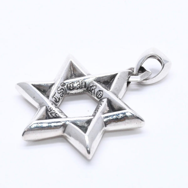 CHROME HEARTS クロムハーツ PENDANT STAR OF DAVID LG ラージ スターオブダビデ ペンダント 重量約32.02g シルバー925 美品 中古 4a004522