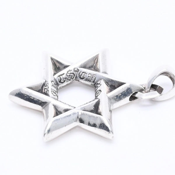 CHROME HEARTS クロムハーツ PENDANT STAR OF DAVID LG ラージ スターオブダビデ ペンダント 重量約32.02g シルバー925 美品 中古 4a004522