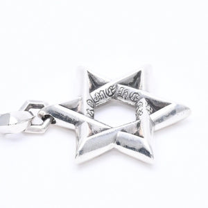 CHROME HEARTS クロムハーツ PENDANT STAR OF DAVID LG ラージ スターオブダビデ ペンダント 重量約32.02g シルバー925 美品 中古 4a004522